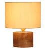 Wood Off-White Table Lamp