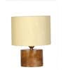 Wood Off-White Table Lamp