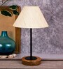 Wood Off-White Table Lamp