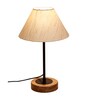 Wood Off-White Table Lamp