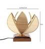 Wood Rose Natural Bamboo Shade Table Lamp with Brown Base