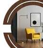 Round Wooden Wall Mirror