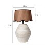 wood Shade Table Lamp With Wood Base