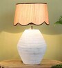 wood Shade Table Lamp With Wood Base