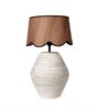 wood Shade Table Lamp With Wood Base