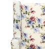 Kimpton Fabric Wing Chair in Multi Colour Floral Print