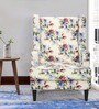 Kimpton Fabric Wing Chair in Multi Colour Floral Print
