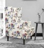 Kimpton Fabric Wing Chair in Multi Colour Floral Print