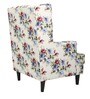 Kimpton Fabric Wing Chair in Multi Colour Floral Print