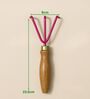 Purple Wooden Artisan Gardening Hand Cultivator