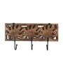 Wooden Autumn Holly Leaf Hanger Key Holder