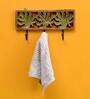 Wooden Autumn Holly Leaf Hanger Key Holder