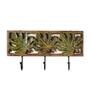 Wooden Autumn Holly Leaf Hanger Key Holder