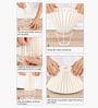 Wooden Baluster Table Lamp with Pleated Shade for Bedroom and Desk lamp