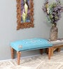 Wooden Bench In Blue Colour