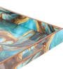 Wooden Blue Wave Serving Tray