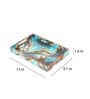 Wooden Blue Wave Serving Tray