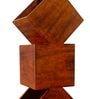 Wooden Box Over The Box Shade Table Lamp With Brown Base