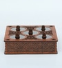 Wooden Box With Five Separate Compartments