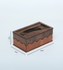 Wooden Box with Storage Display