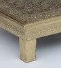 Wooden Gold Brass Fitted Chowkie