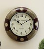 Brass Engineered Wood Garfunkel Traditional Wall Clock