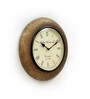 Arc Wooden Brassfitted Round Wall Clock