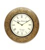 Brass Engineered Wood Vintage Wall Clock