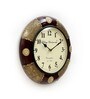 Brass Engineered Wood Garfunkel Traditional Wall Clock