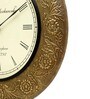 Brass Engineered Wood Vintage Wall Clock