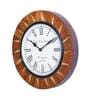 Brown Wood Hammer Wall Clock