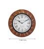 Brown Wood Hammer Wall Clock