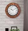 Brown Wood Hammer Wall Clock