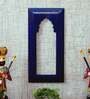 Wooden Carved Jharokha In Blue Colour