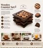 Wooden Coaster Set of 6
