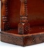 Copper Wood Wall Mounted Mandir Without Door