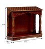 Copper Wood Wall Mounted Mandir Without Door