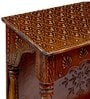 Copper Wood Wall Mounted Mandir Without Door