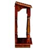 Copper Wood Wall Mounted Mandir Without Door