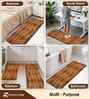Wooden Design 40x60 cm Kitchen Floor Mats (Set of 2)