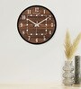 Wooden Designer Wall Clock In Black