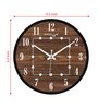 Wooden Designer Wall Clock In Black