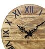 Rust MDF Designer Modern Wall Clock