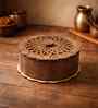 4 Compartments Wooden Dried Fruit Box,6 Inch, Brown