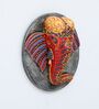 Elephant Multicolour Mango Wood Wall Mask