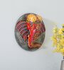Elephant Multicolour Mango Wood Wall Mask