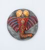 Elephant Multicolour Mango Wood Wall Mask