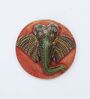 Elephant Multicolour Mango Wood Wall Mask