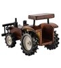 Wooden Farm Tractor Miniature Showpiece