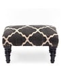 Wooden Foot Stool In Black Colour